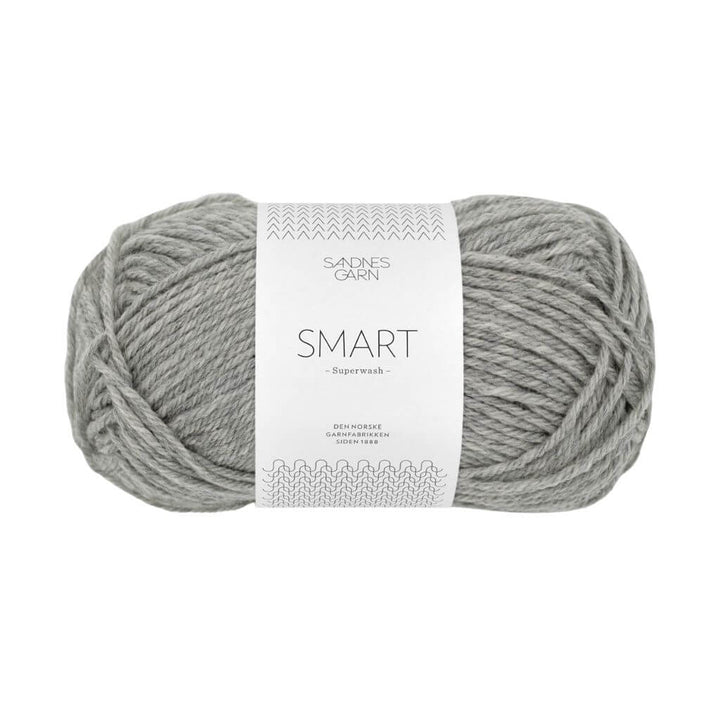 Sandnes Garn 1042 - Gråmelert Sandnes Garn Smart - 50g Lieblingsgarn