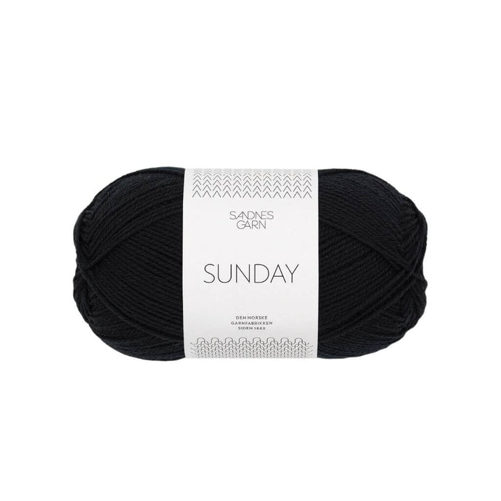 Sandnes Garn 1099 - Svart Sandnes Garn Sunday - 50g Lieblingsgarn