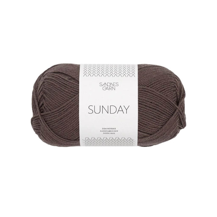 Sandnes Garn 3880 - Mørk Sjokolade Sandnes Garn Sunday - 50g Lieblingsgarn