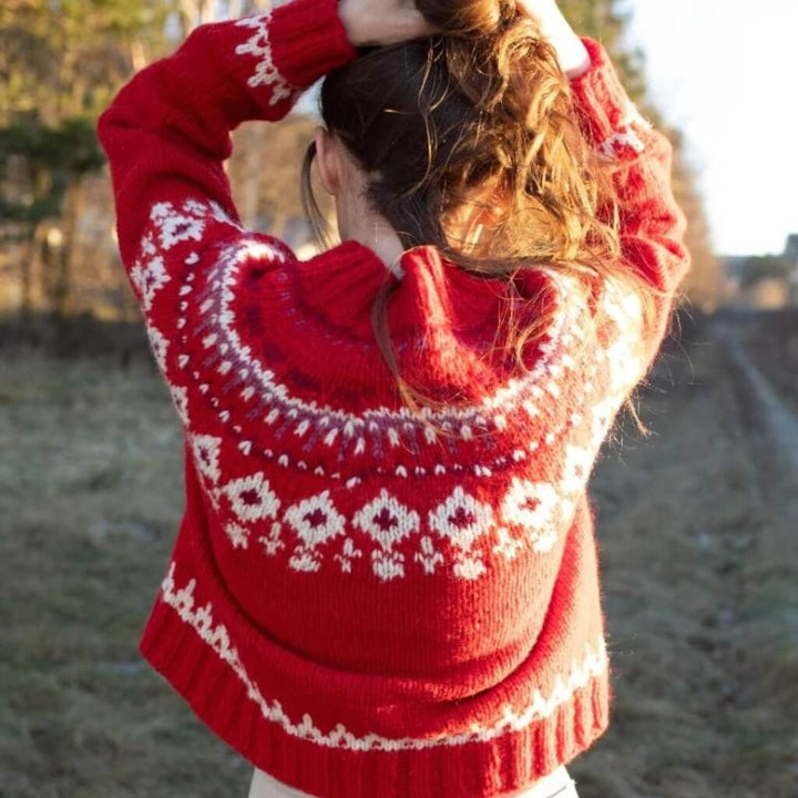 Sandnes Garn Pattern Weihnachtlicher Damen Pullover Strickanleitung - Sandnes Garn (PDF) bei bei bei bei bei Lieblingsgarn