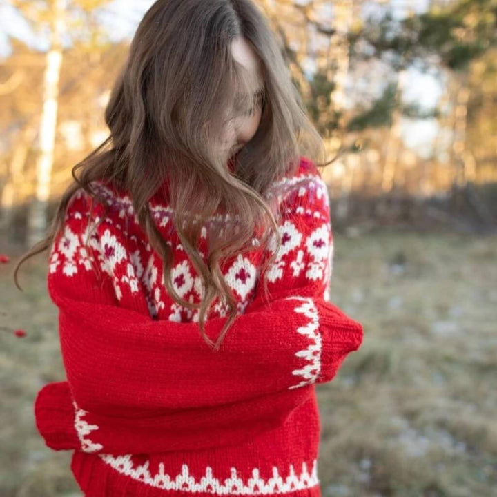 Sandnes Garn Pattern Weihnachtlicher Damen Pullover Strickanleitung - Sandnes Garn (PDF) bei bei bei bei bei Lieblingsgarn