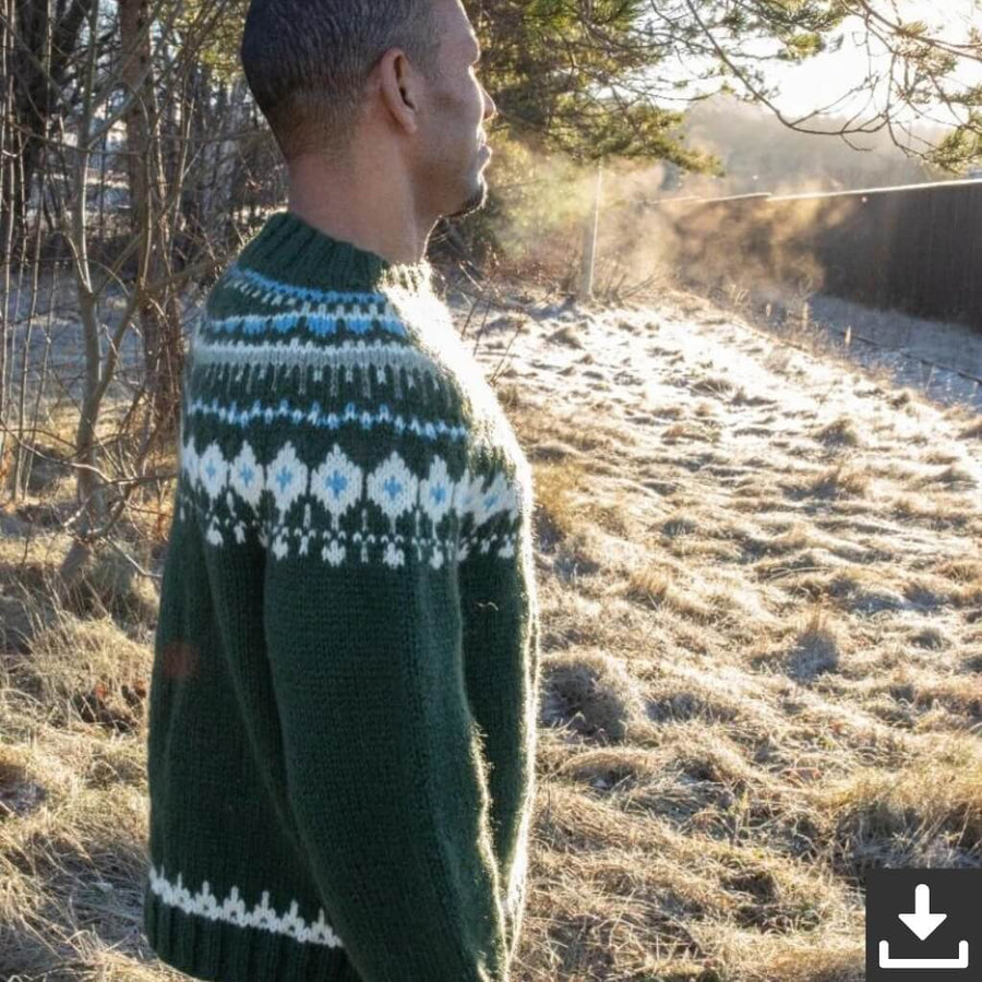 Sandnes Garn Pattern Weihnachtlicher Herren Pullover Strickanleitung - Sandnes Garn (PDF) bei bei bei bei bei Lieblingsgarn