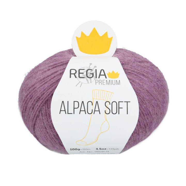Schachenmayr Regia Premium Alpaca Soft, Farbe 36 Mauve – Alpaka, Polyamid und Schurwolle bei Lieblingsgarn
