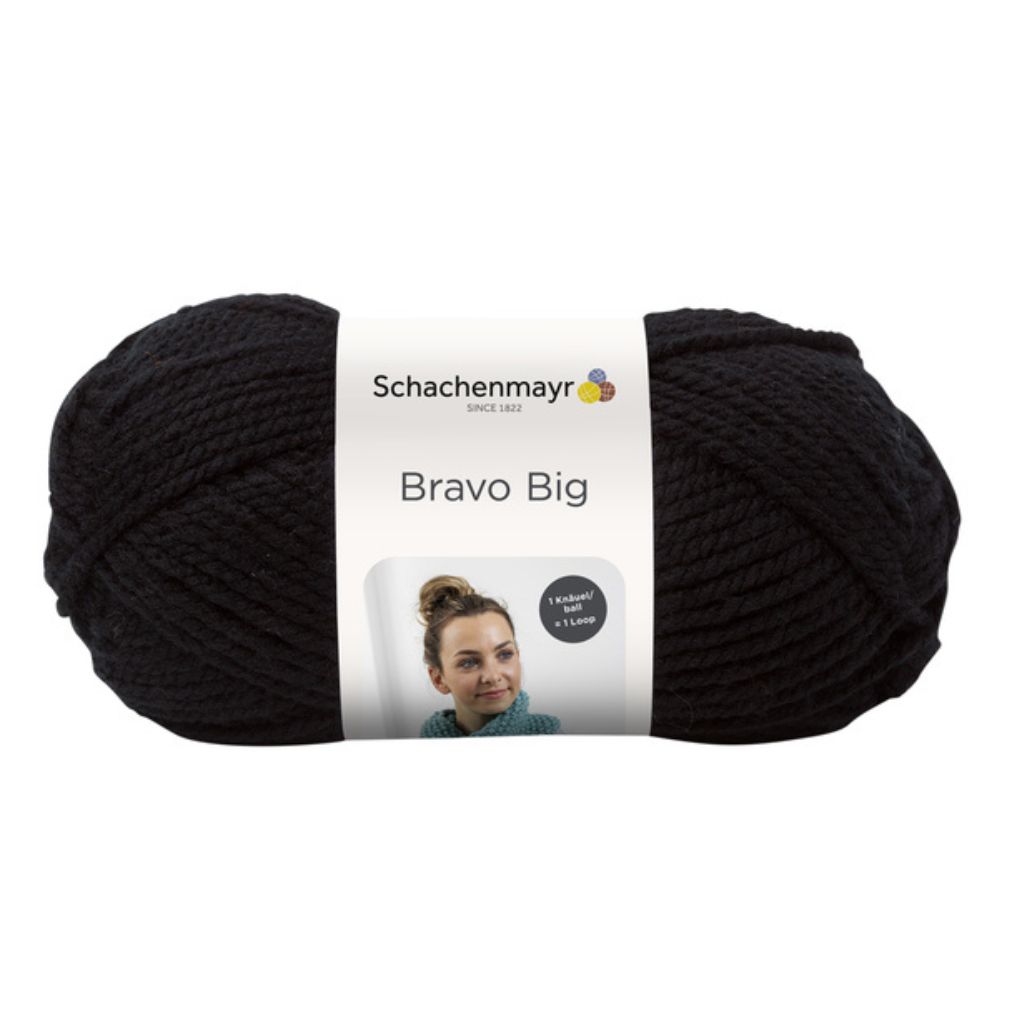 Schachenmayr 199 - Schwarz Schachenmayr Bravo Big 200g Lieblingsgarn