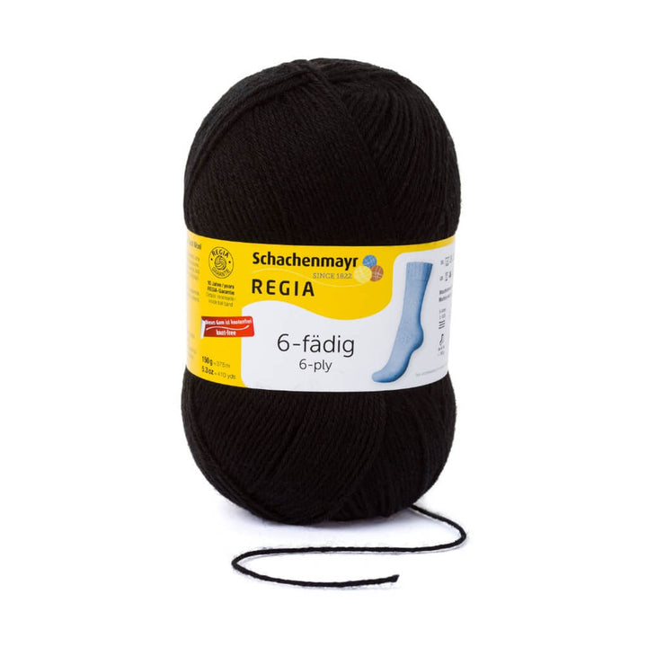 Schachenmayr 2066 - Schwarz Schachenmayr Regia 6-Fädig 150g Lieblingsgarn