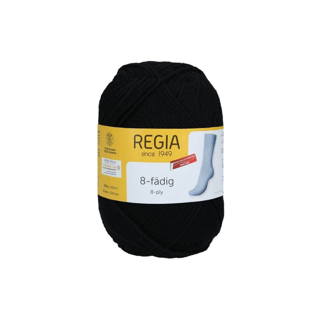 Schachenmayr 2066 - Schwarz Schachenmayr Regia Uni 8-fach 150g Lieblingsgarn