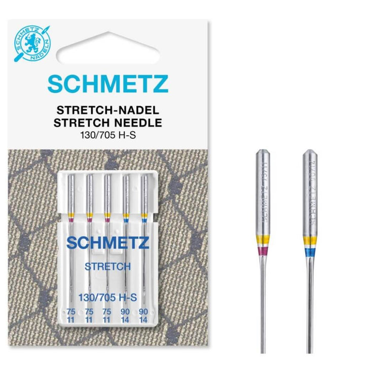 Schmetz Nähmaschinennadeln Stretch 130/705 H-S, Farbe 75 90 – Metall bei Lieblingsgarn