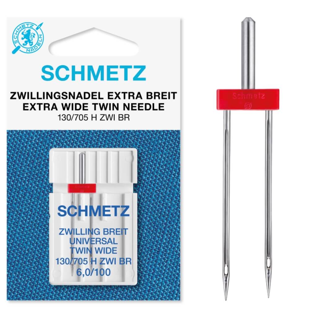 Schmetz Nm 100 / 6,0 Schmetz Universal Zwillingsnadel 130/705 H-ZWI Lieblingsgarn