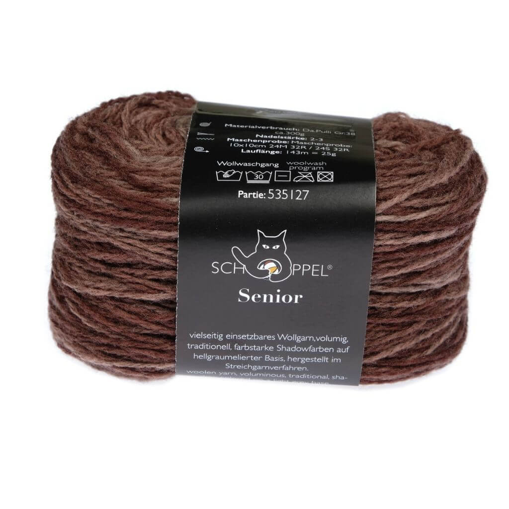 Schoppel Wolle 2617 - Dunkle Schokolade Inspiration Dibadu Schoppel Wolle Senior Lieblingsgarn