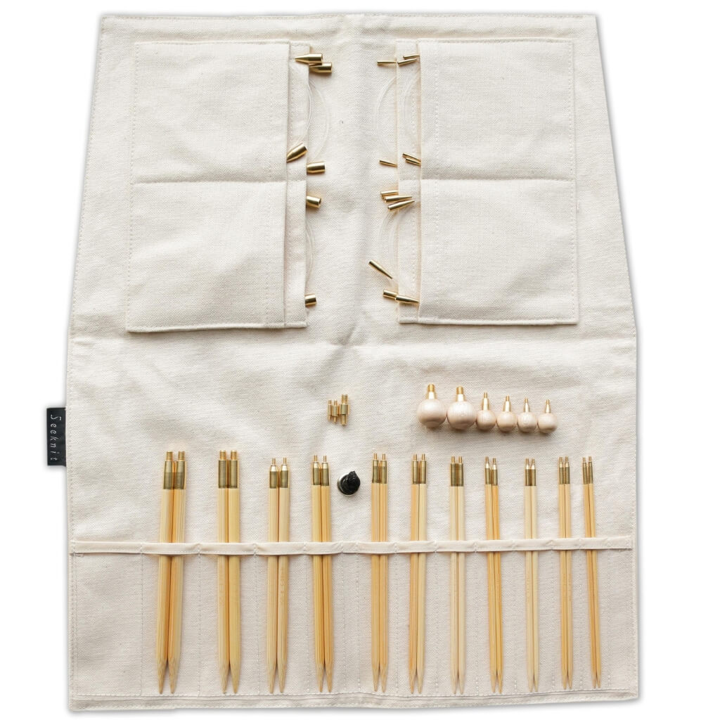 Seeknit Shirotake Premium Set Rundstricknadeln bei bei bei bei bei bei bei bei bei bei Lieblingsgarn