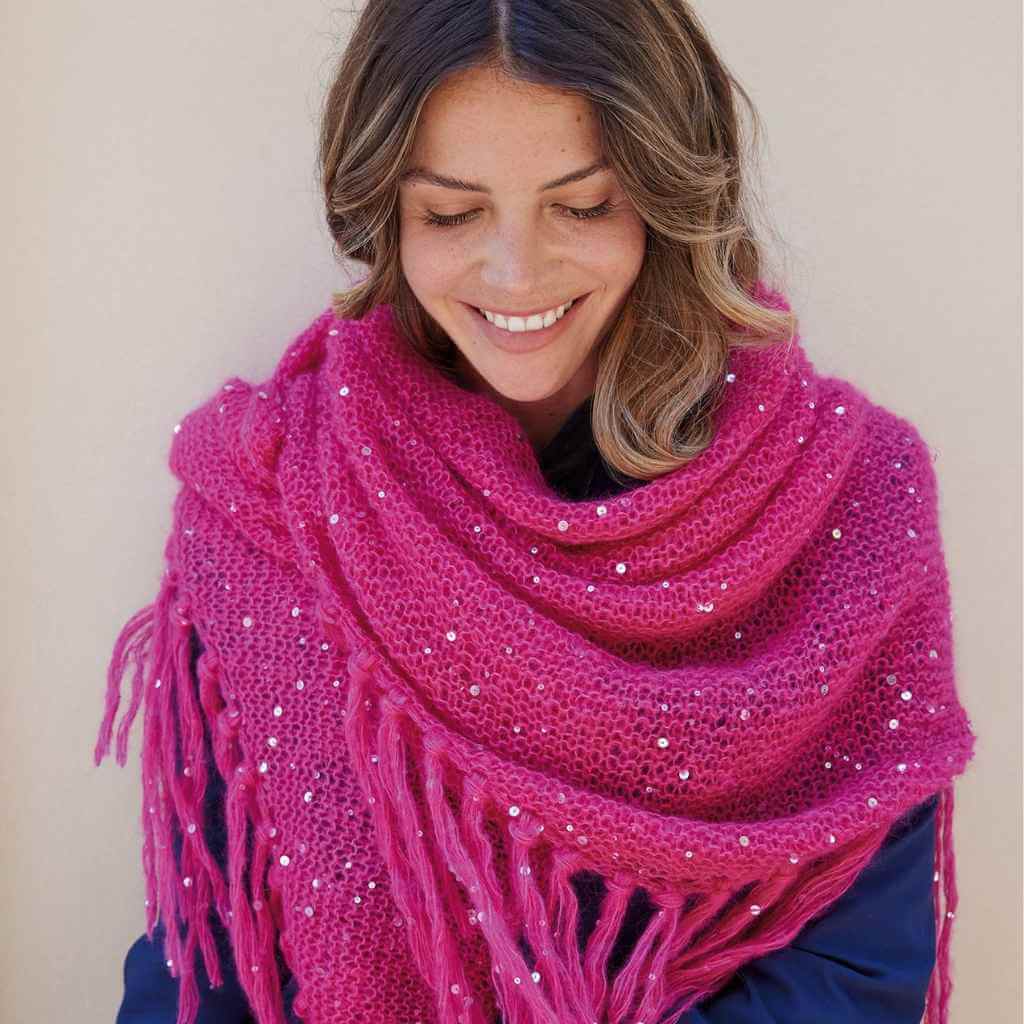 Katia Stola aus Silky Mohair Pailletes Strickanleitung – Bild 3 von 3 bei bei bei bei bei bei bei bei bei bei Lieblingsgarn