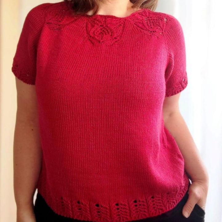 Miene Knits Shirt Roselle Bloom Tee Strickanleitung – Bild 2 von 2 bei bei bei bei bei bei bei bei bei bei Lieblingsgarn