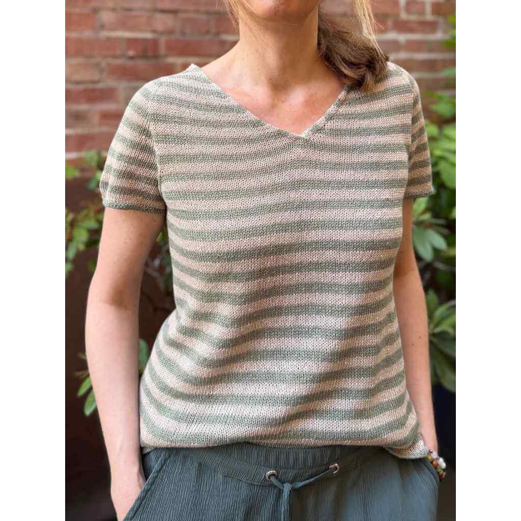 Shirt Stripy Linen Tee Strickanleitung - Christina Koerber-Reith (PDF)