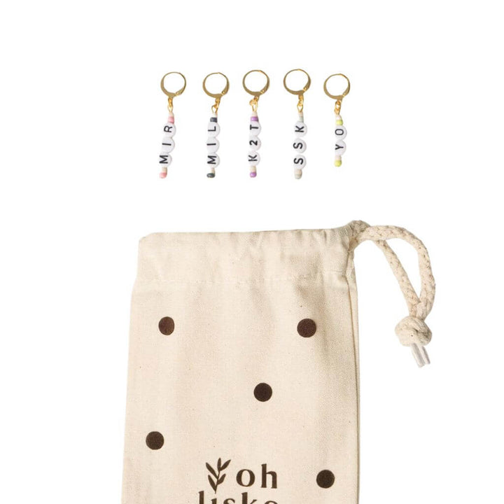 ohliske Maschenmarkierer Set Buchstaben – 5er Set