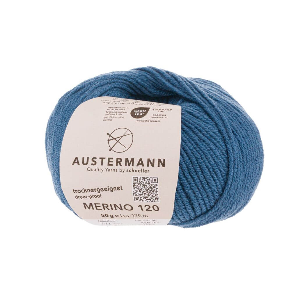 Austermann Merino 120, Farbe 123 Jeans – Merino und Schurwolle bei Lieblingsgarn