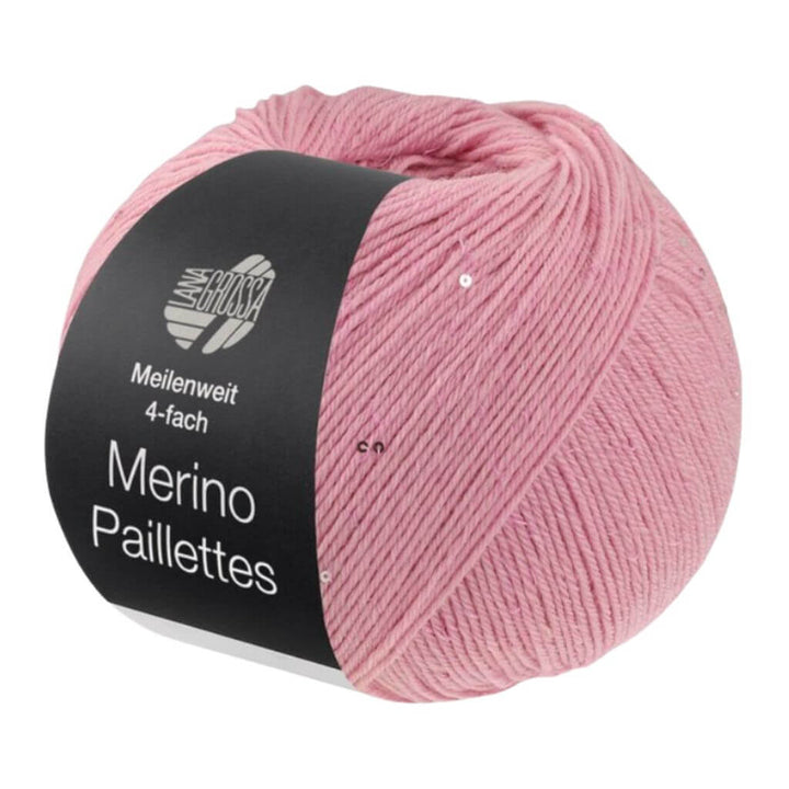 Lana Grossa Merino Paillettes – Produktansicht, Merino, Schurwolle und Synthetik bei bei bei Lieblingsgarn