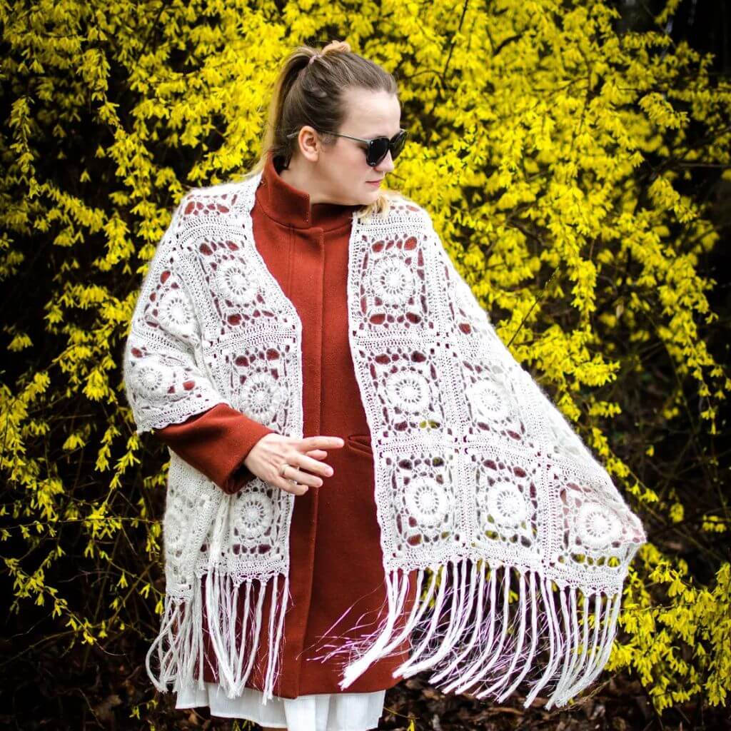 cickadesign Snowdrop Shawl Häkelanleitung - Cicka Design (PDF, englisch) Lieblingsgarn