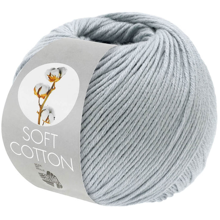 Lana Grossa 56 - Eisblau Lana Grossa Soft Cotton 50 g Lieblingsgarn