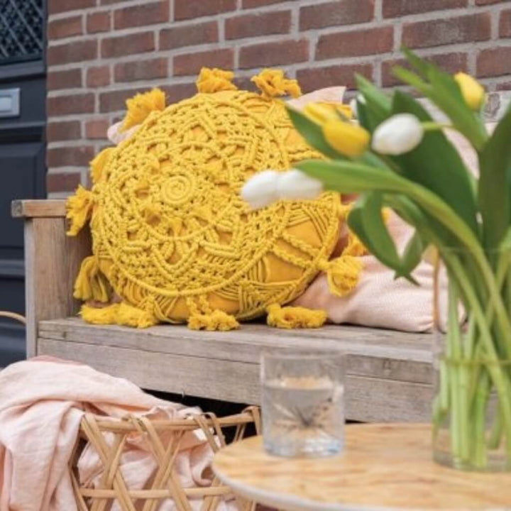 Durable Pattern Solstice Makramee Kissen Durable Rope (PDF) bei bei bei bei bei bei bei bei bei bei bei bei bei Lieblingsgarn