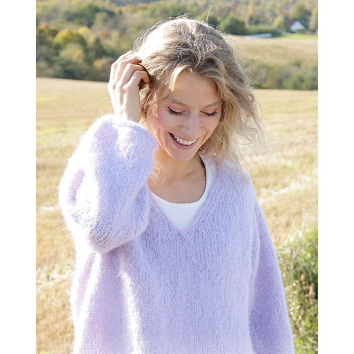 Drops Design Pattern Damen Pullover Spring Iris Strickanleitung - Drops (PDF) bei bei bei bei bei bei bei bei Lieblingsgarn