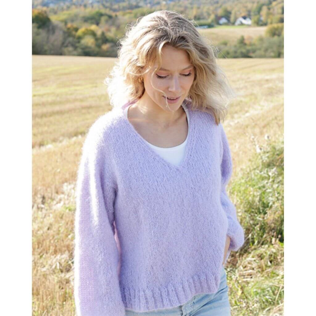Drops Design Pattern Damen Pullover Spring Iris Strickanleitung - Drops (PDF) bei bei bei bei bei bei bei bei Lieblingsgarn