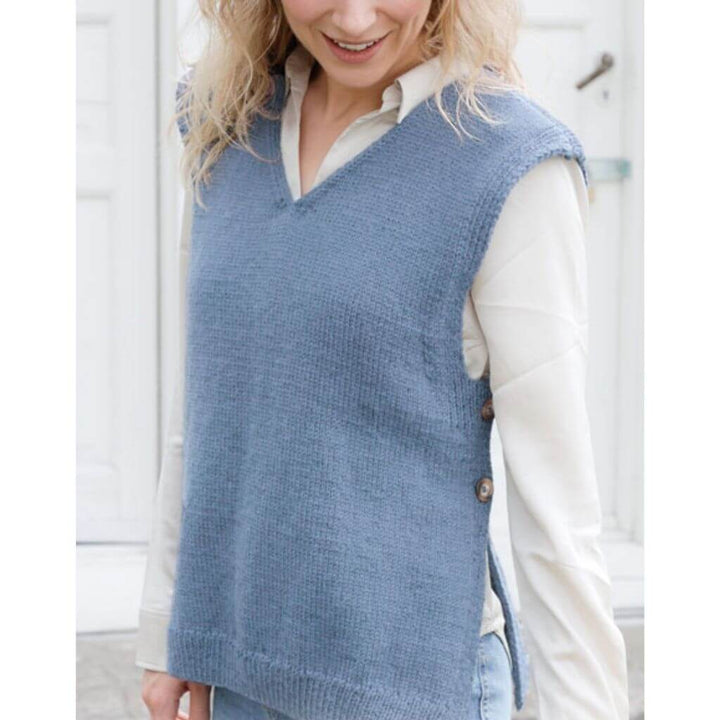 Drops Design Pattern Pullunder Steel Sky Vest Strickanleitung - Drops (PDF) bei bei bei bei bei bei bei bei Lieblingsgarn