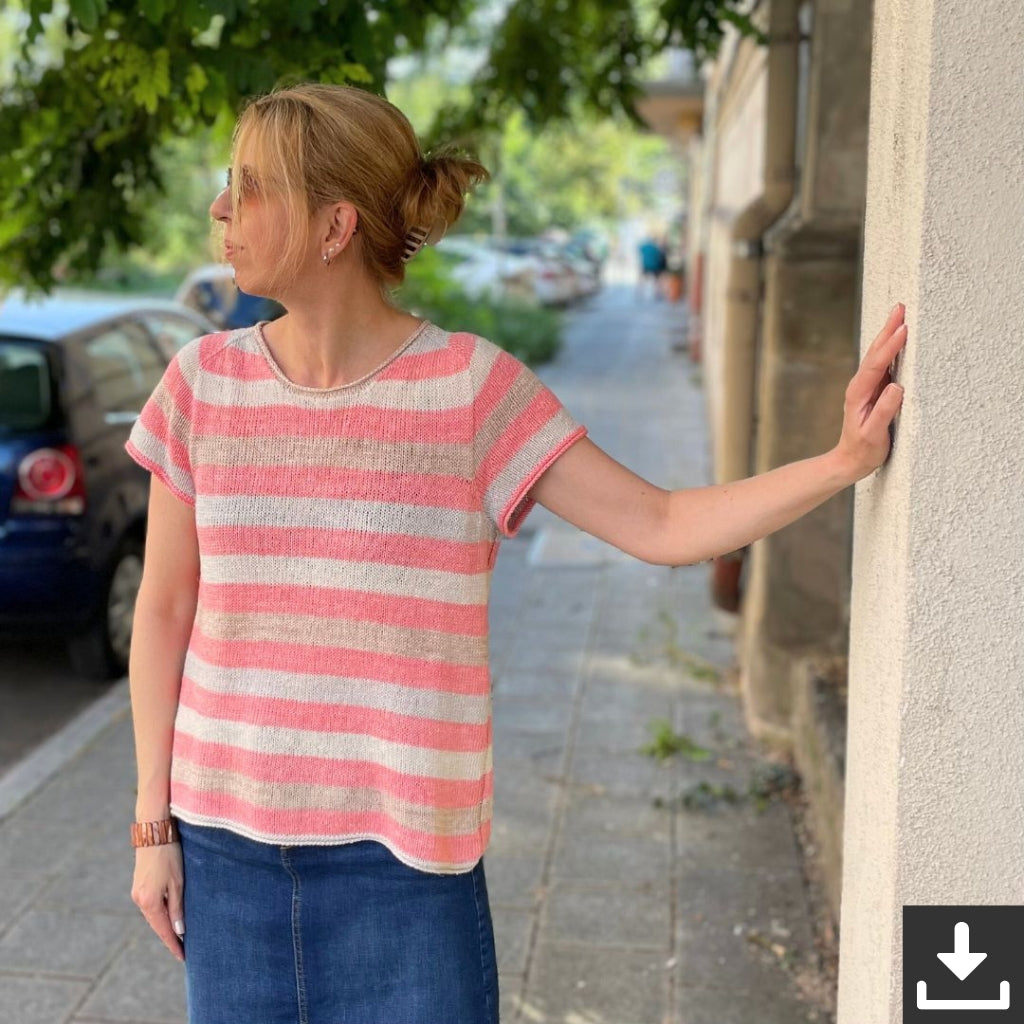 Christina Körber-Reith Tammi Tee Shirt Strickanleitung - Christina Körber-Reith (PDF) bei bei bei bei bei bei Lieblingsgarn