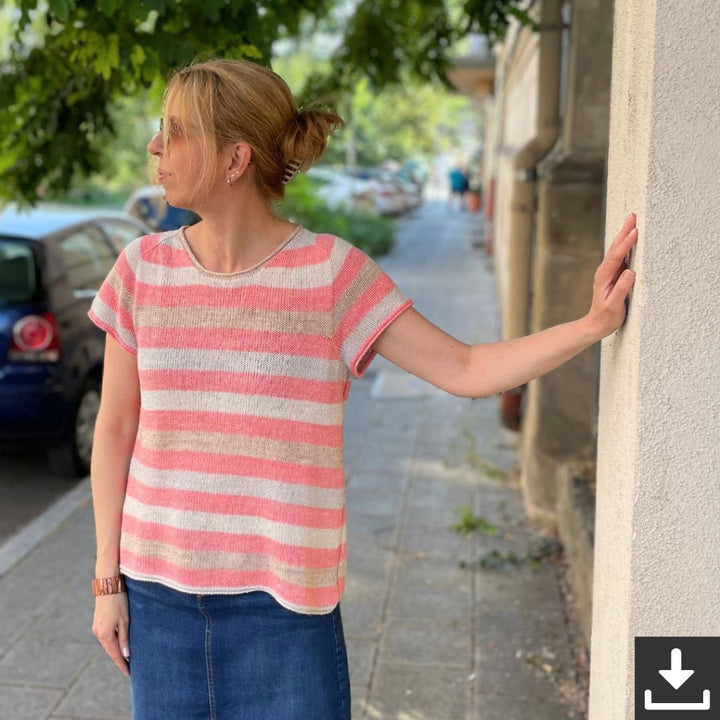 Christina Körber-Reith Tammi Tee Shirt Strickanleitung - Christina Körber-Reith (PDF) bei bei bei bei bei bei Lieblingsgarn