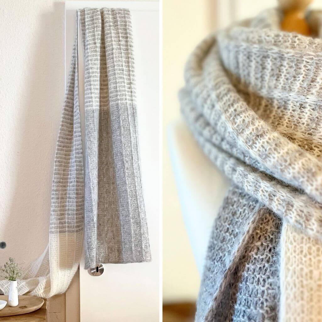 Strickfisch Pattern Schal Licht &amp; Schatten Strickanleitung - StrickFisch (PDF) bei bei bei bei bei bei bei bei Lieblingsgarn