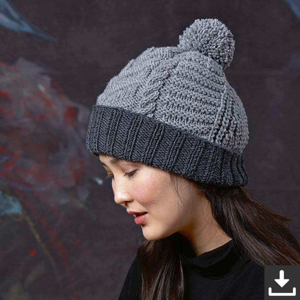 Lang Yarns Pattern Strukturmuster Mütze Strickanleitung - Lang Yarns (PDF) bei bei bei bei bei bei bei bei Lieblingsgarn