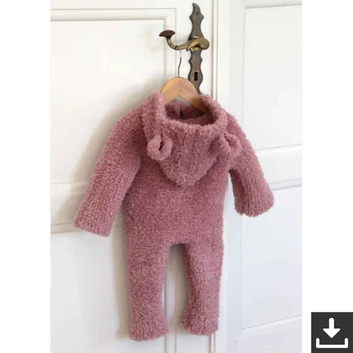 Go Handmade Pattern Teddy Overall mit Kapuze Baby Strickanleitung - Go Handmade (PDF) Lieblingsgarn