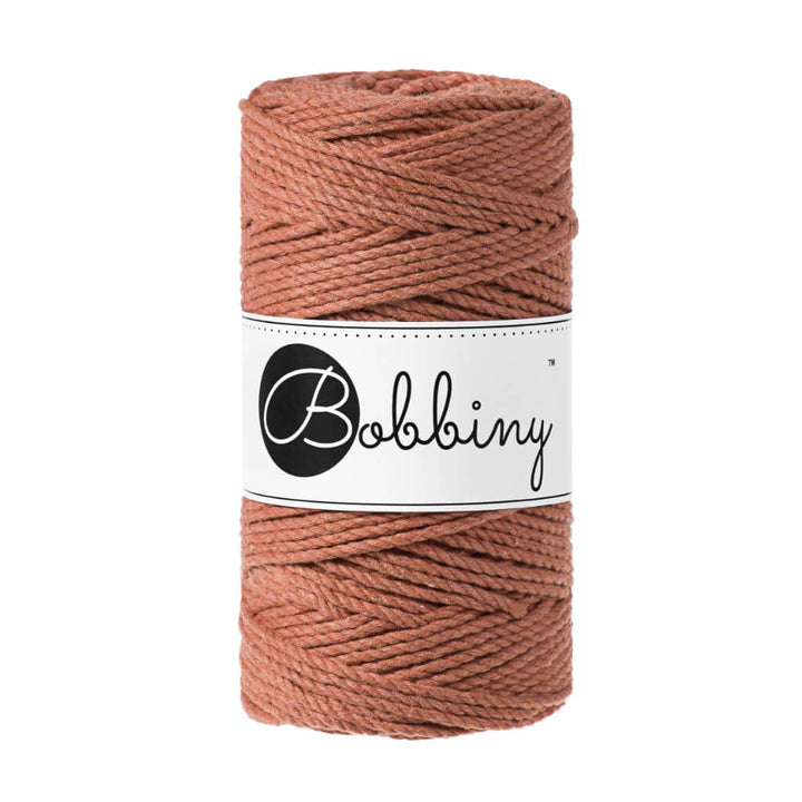 Bobbiny Terracotta Bobbiny Makramee Garn 3mm gedreht Lieblingsgarn