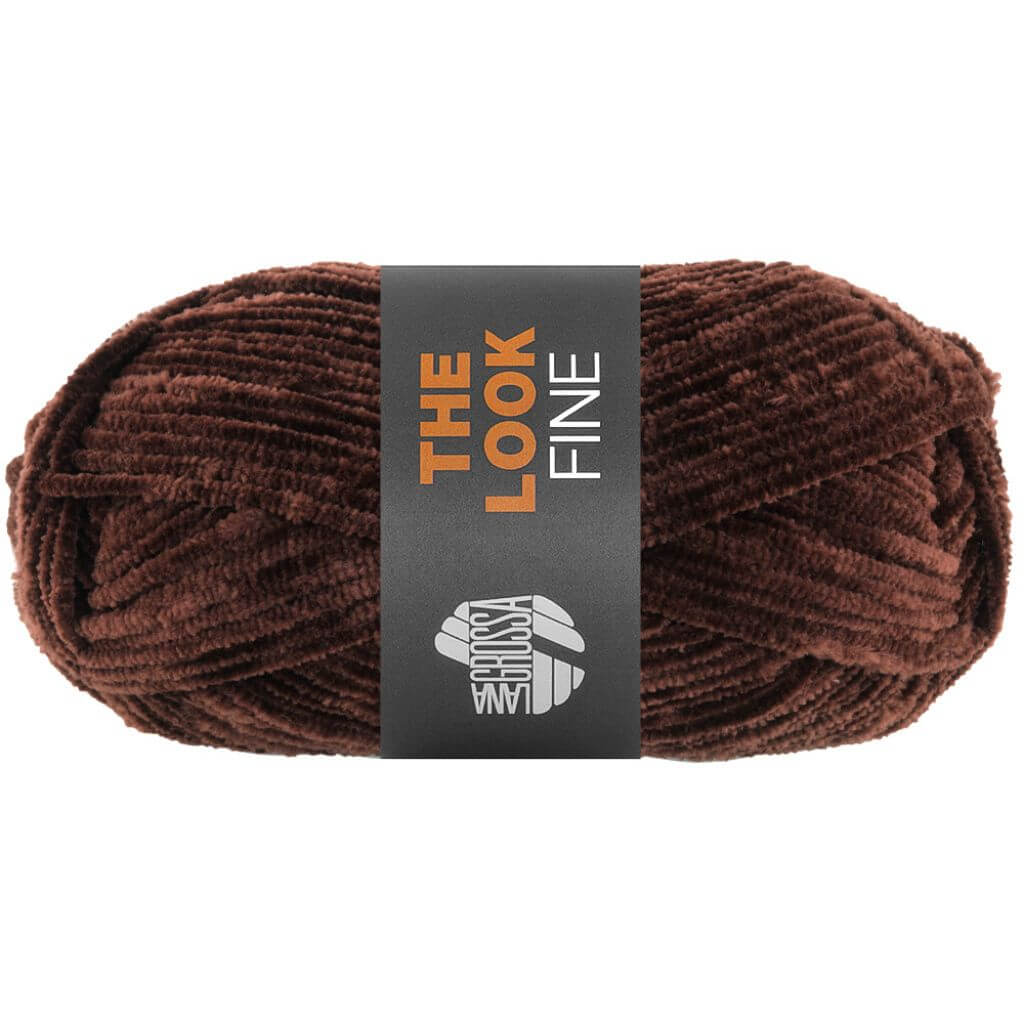 Lana Grossa The Look Fine, Farbe 122 Dunkelbraun – Synthetik bei Lieblingsgarn