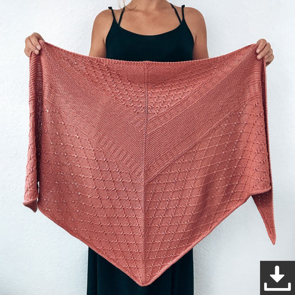 Katharina Lehmann Pattern Dreieckstuch Thilda Shawl Strickanleitung - Rina Lehmann (PDF) Lieblingsgarn