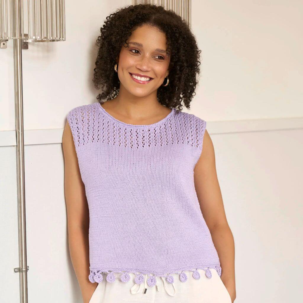 Pro Lana Top mit Häkeltropfen Strickanleitung – Produktansicht bei bei bei bei bei bei bei bei bei bei bei bei Lieblingsgarn