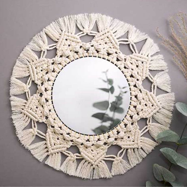 Topp Mindful Mandala - Makramee-Knüpf-Set: Wandspiegel Lieblingsgarn