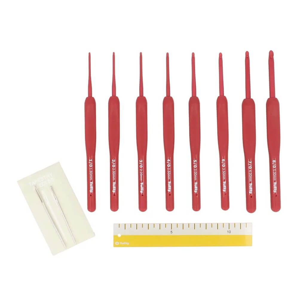 Tulip ETIMO Red Häkelnadel mit Softgriff Set bei bei bei bei bei bei bei bei bei bei bei bei bei bei Lieblingsgarn