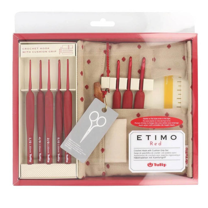 Tulip ETIMO Red Häkelnadel mit Softgriff Set bei bei bei bei bei bei bei bei bei bei bei bei bei bei Lieblingsgarn