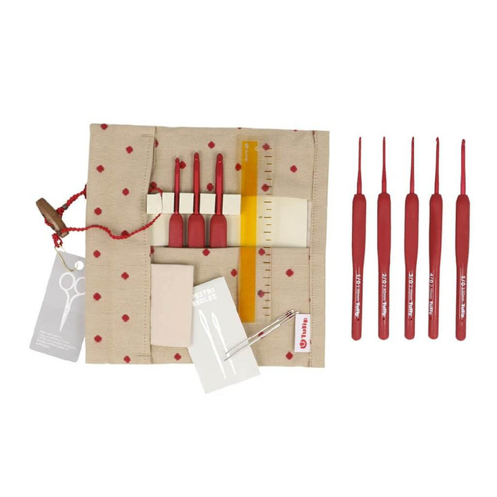 Tulip ETIMO Red Häkelnadel mit Softgriff Set bei bei bei bei bei bei bei bei bei bei bei bei bei bei Lieblingsgarn