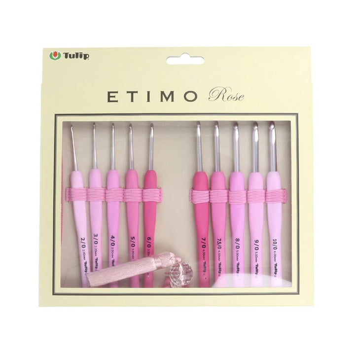 Tulip Tulip ETIMO Rose Häkelnadel mit Softgriff Set Lieblingsgarn
