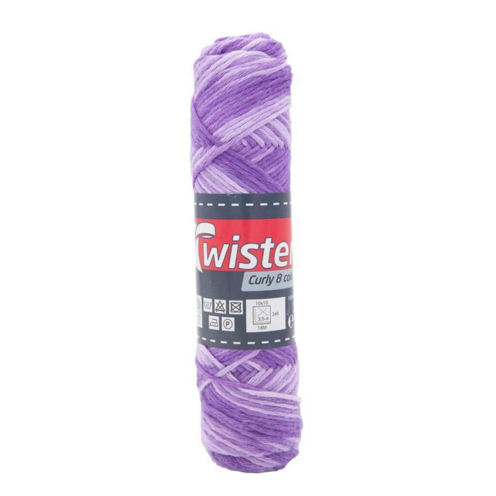 Twister 101 - Flieder/Lila Twister Curly 8F Color 50g Lieblingsgarn