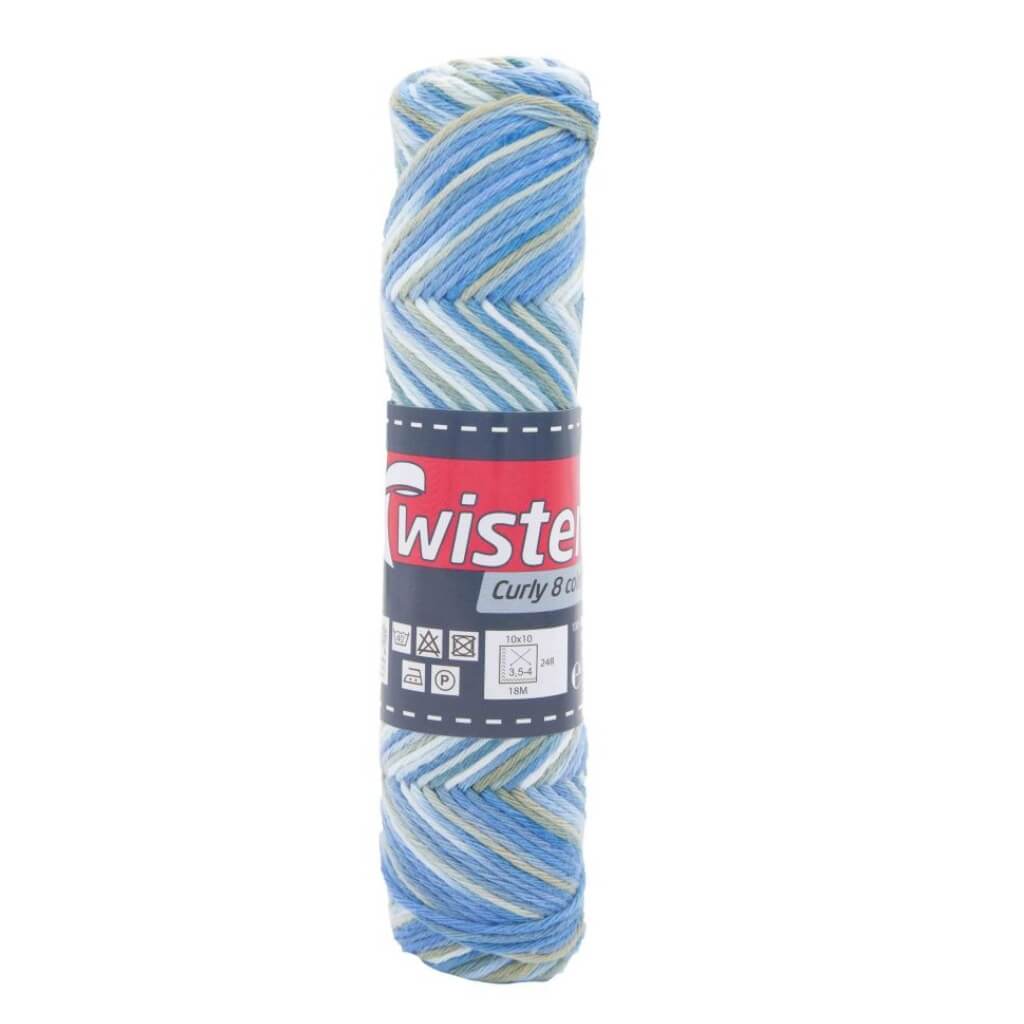 Twister 106 - Natur/Grau/Jeans Twister Curly 8F Color 50g Lieblingsgarn