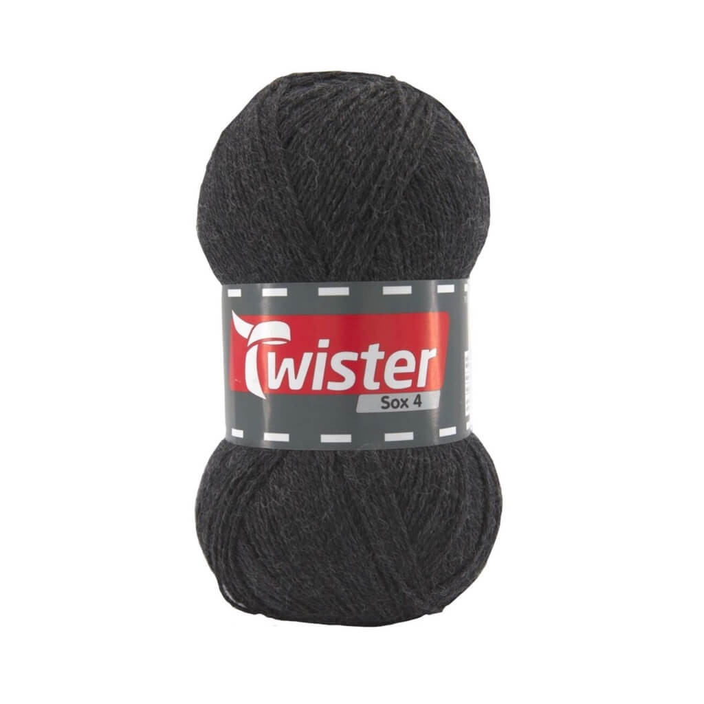 Twister 19 - Anthrazit Twister Sox 100g Uni - Sockenwolle Lieblingsgarn