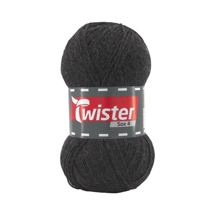 Twister 19 - Anthrazit Twister Sox 100g Uni - Sockenwolle Lieblingsgarn