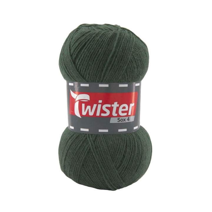 Twister 79 - Jägergrün Twister Sox 100g Uni - Sockenwolle Lieblingsgarn