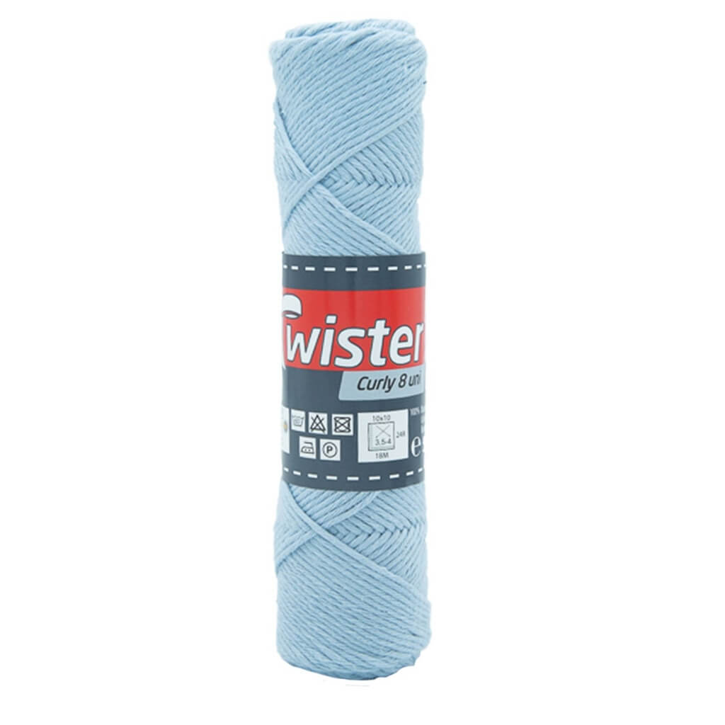 Twister Curly 8 50g - Topflappengarn, Farbe 50 Bleu – Baumwolle bei Lieblingsgarn