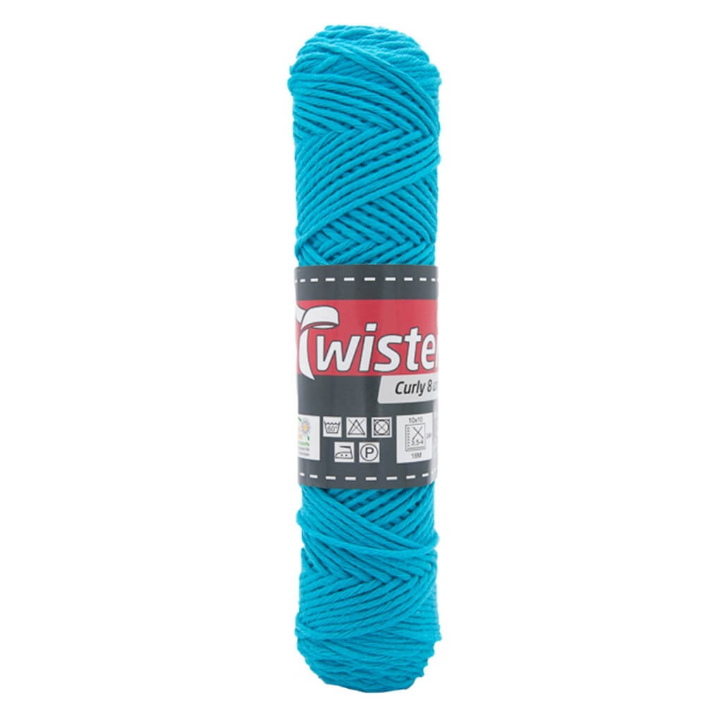 Twister Curly 8 50g - Topflappengarn, Farbe 69 Smaragd – Baumwolle bei Lieblingsgarn