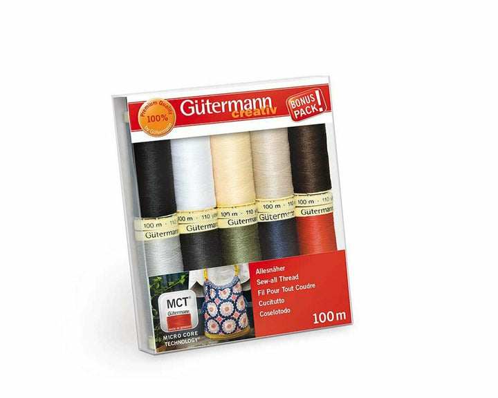 Gütermann Basis Gütermann Nähfaden-Set Allesnäher - 10 Farben Lieblingsgarn