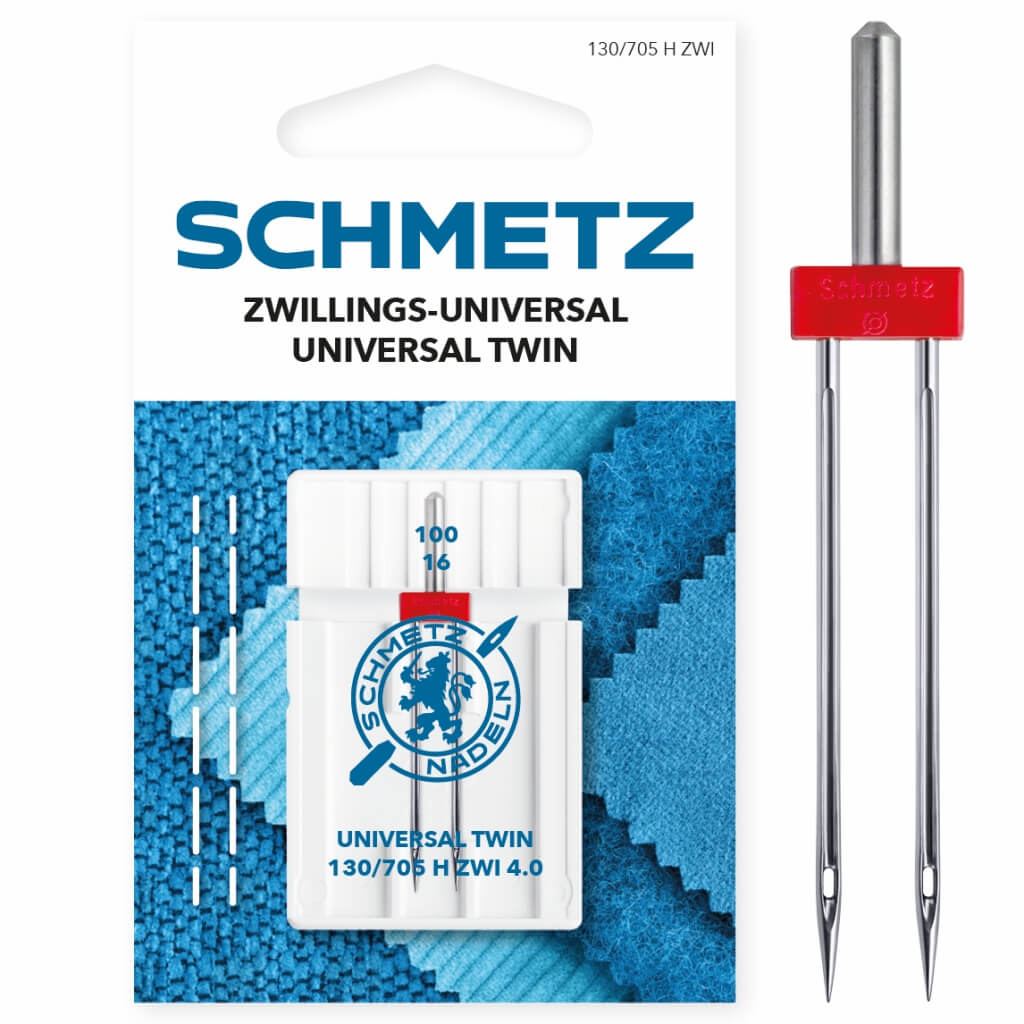 Schmetz Universal Zwillingsnadel 130/705 H-ZWI, Farbe 100 – Metall bei Lieblingsgarn