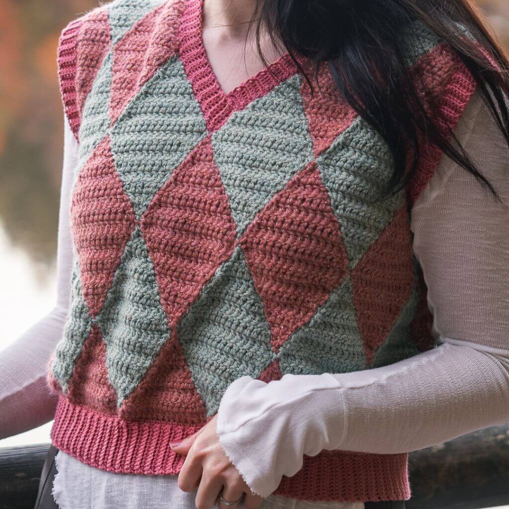 Wisteria Knitting Pattern Weste Sparkling Vest Häkelanleitung - Wisteria Knitting (PDF) Lieblingsgarn